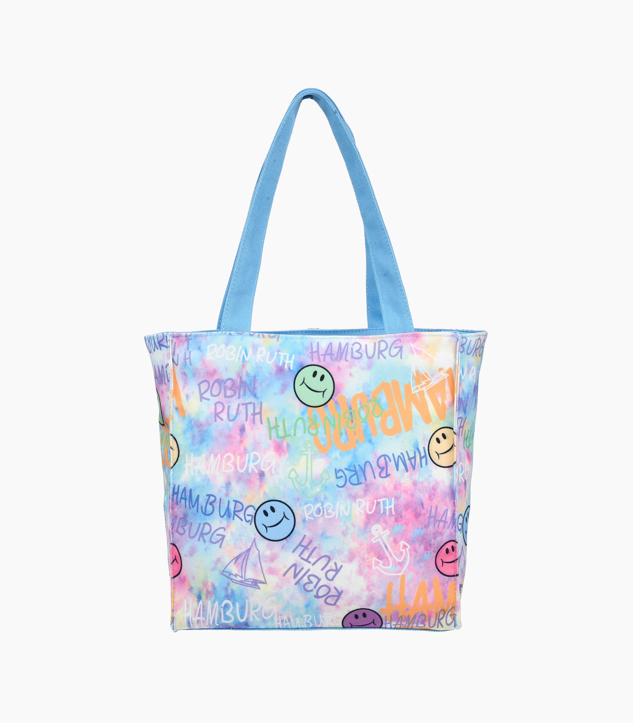 Hamburg Shopper Tote Bag Smiley - Small - Robin Ruth