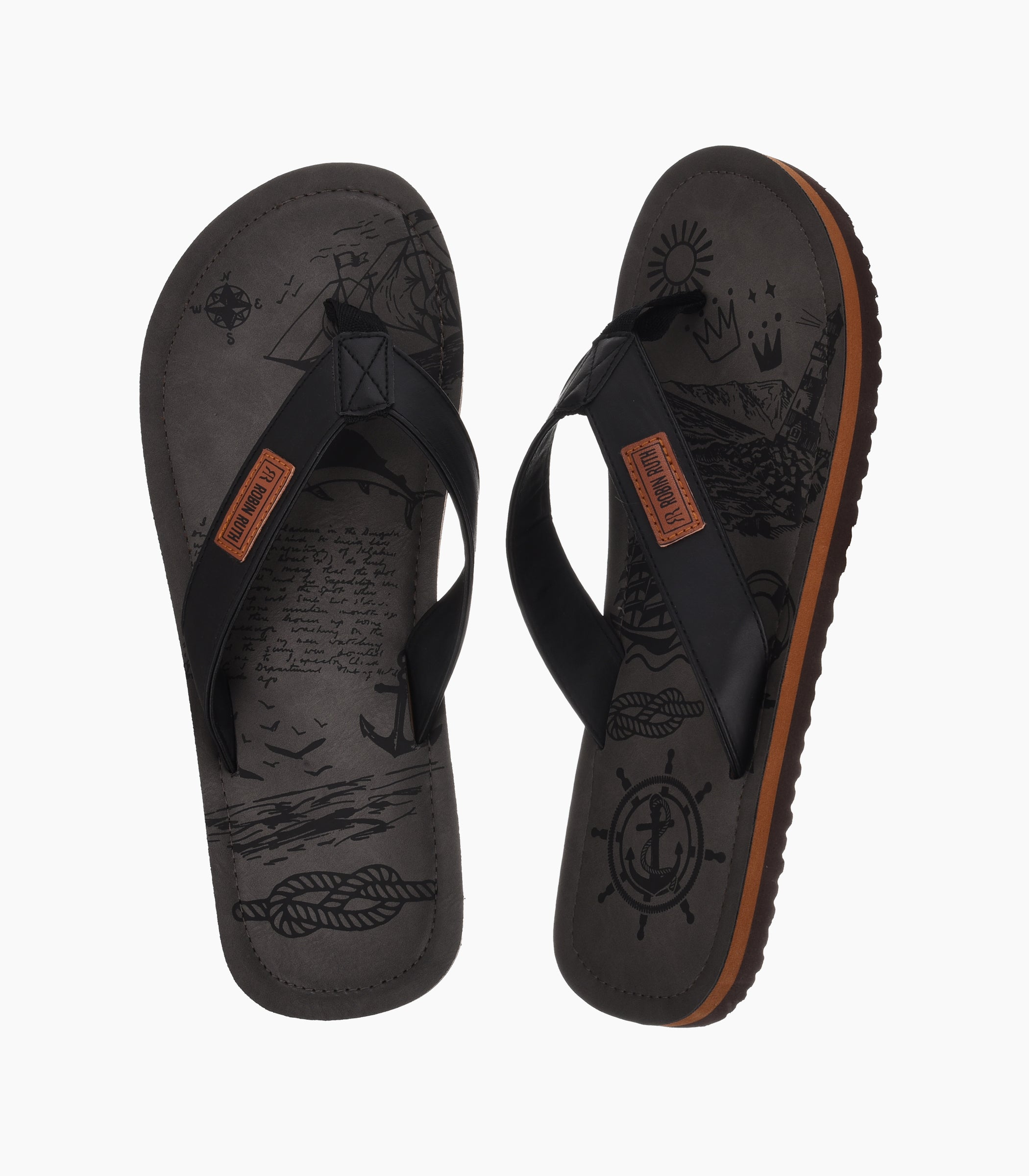 Neutral Flip Flops Men-FF517-A - Robin Ruth