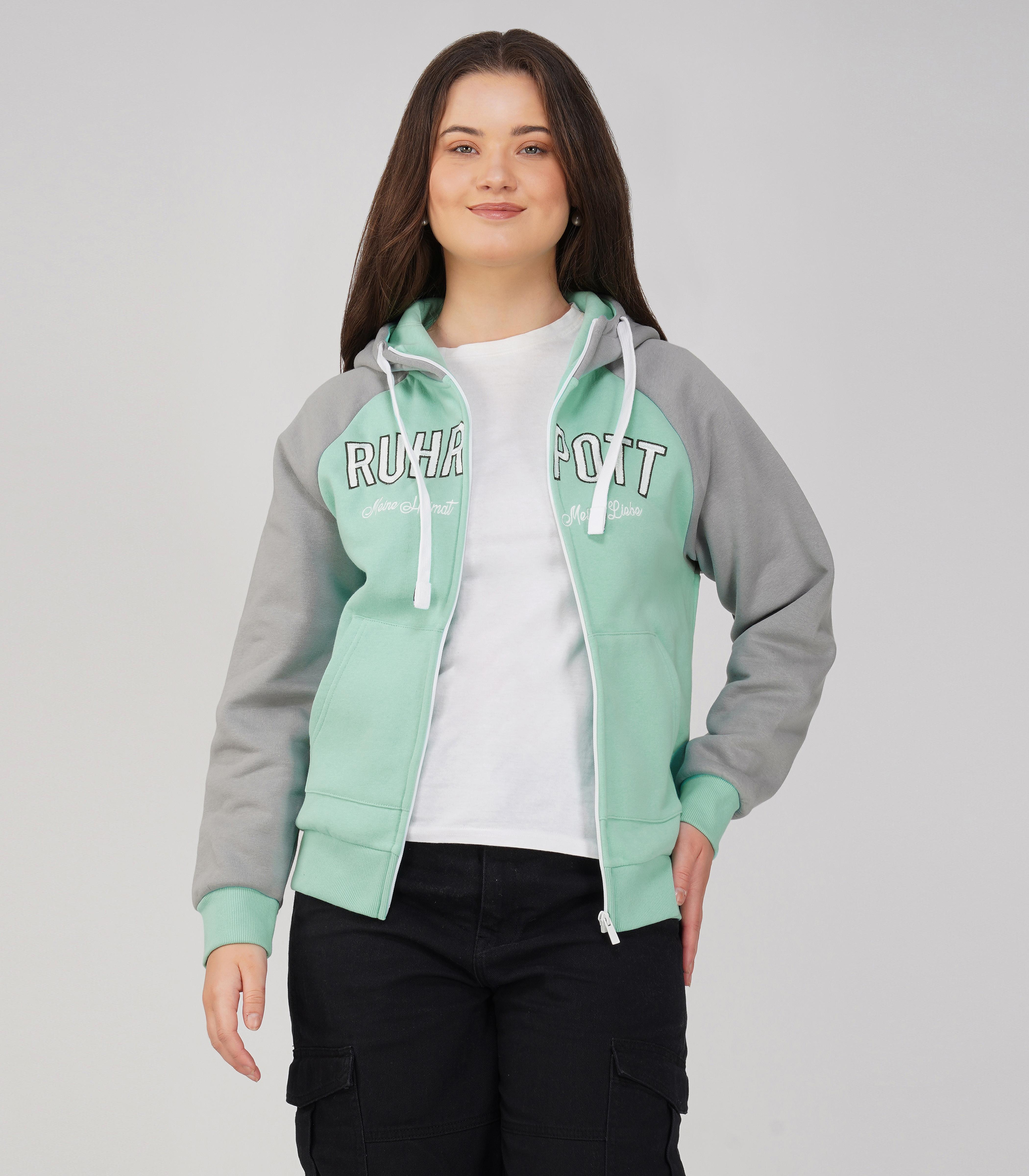 Ruhrpott Zip Hoodie Women-RRH29