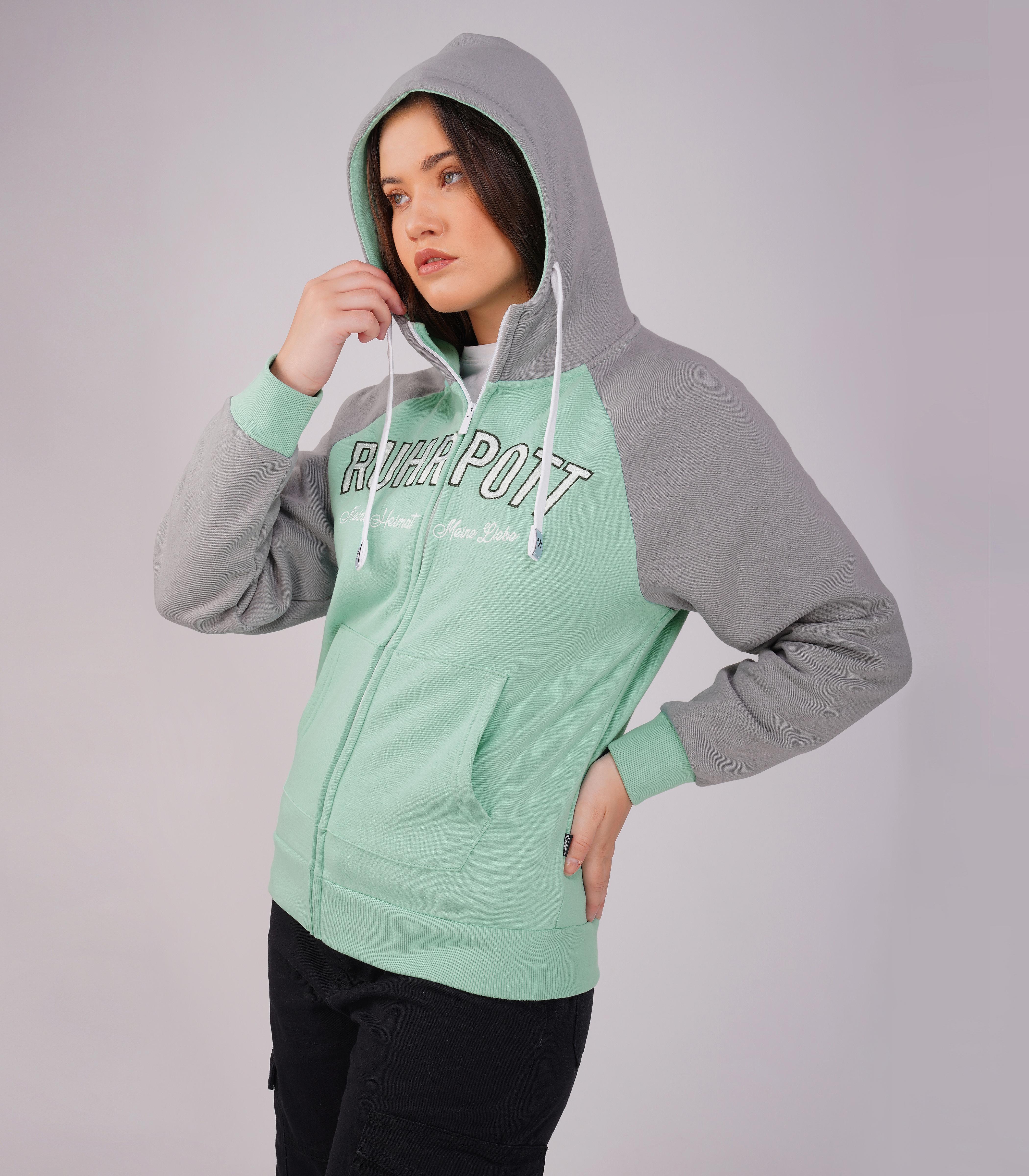 Ruhrpott Zip Hoodie Women-RRH29