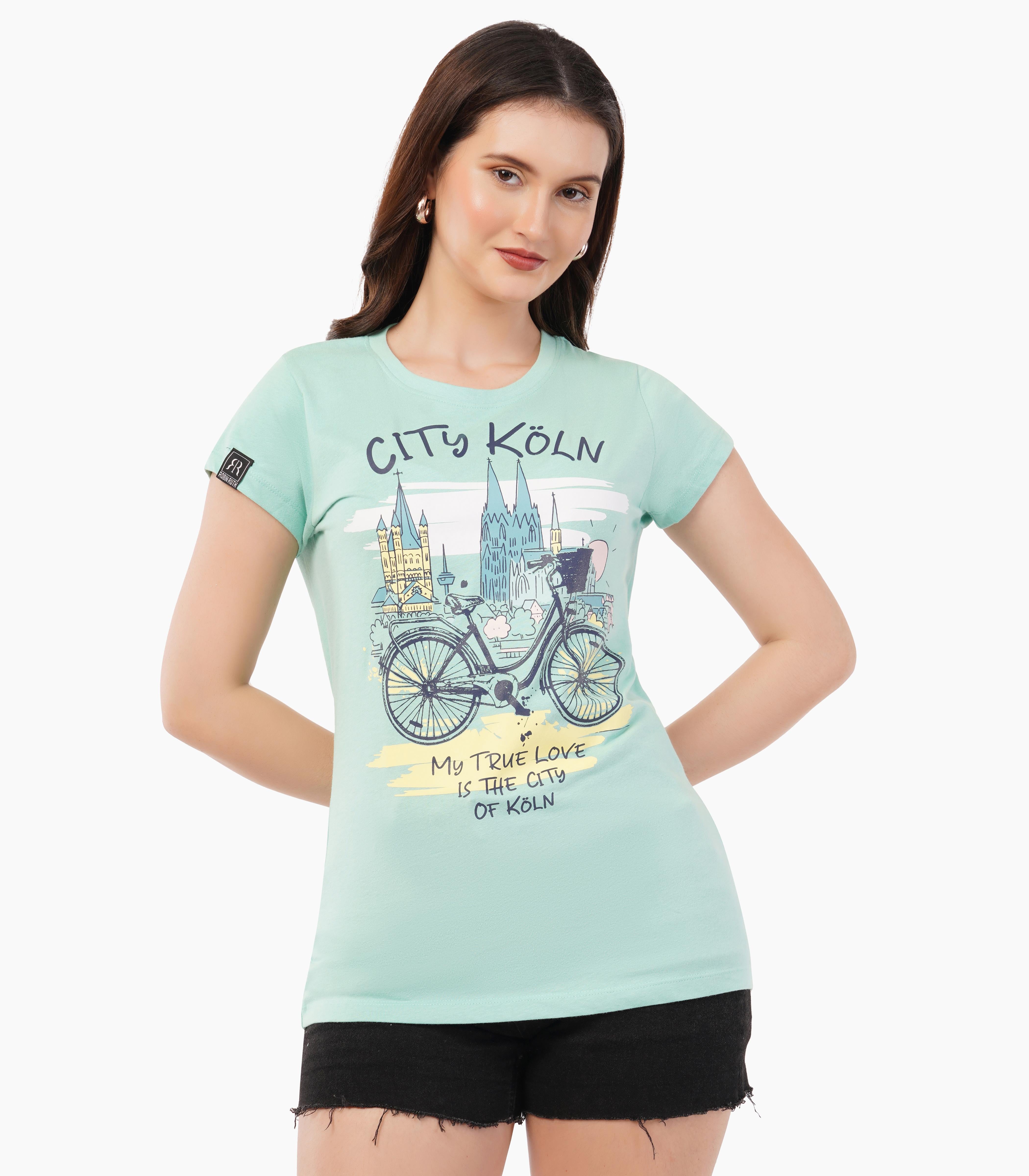 Köln Round neck T-Shirt Women-RRT417