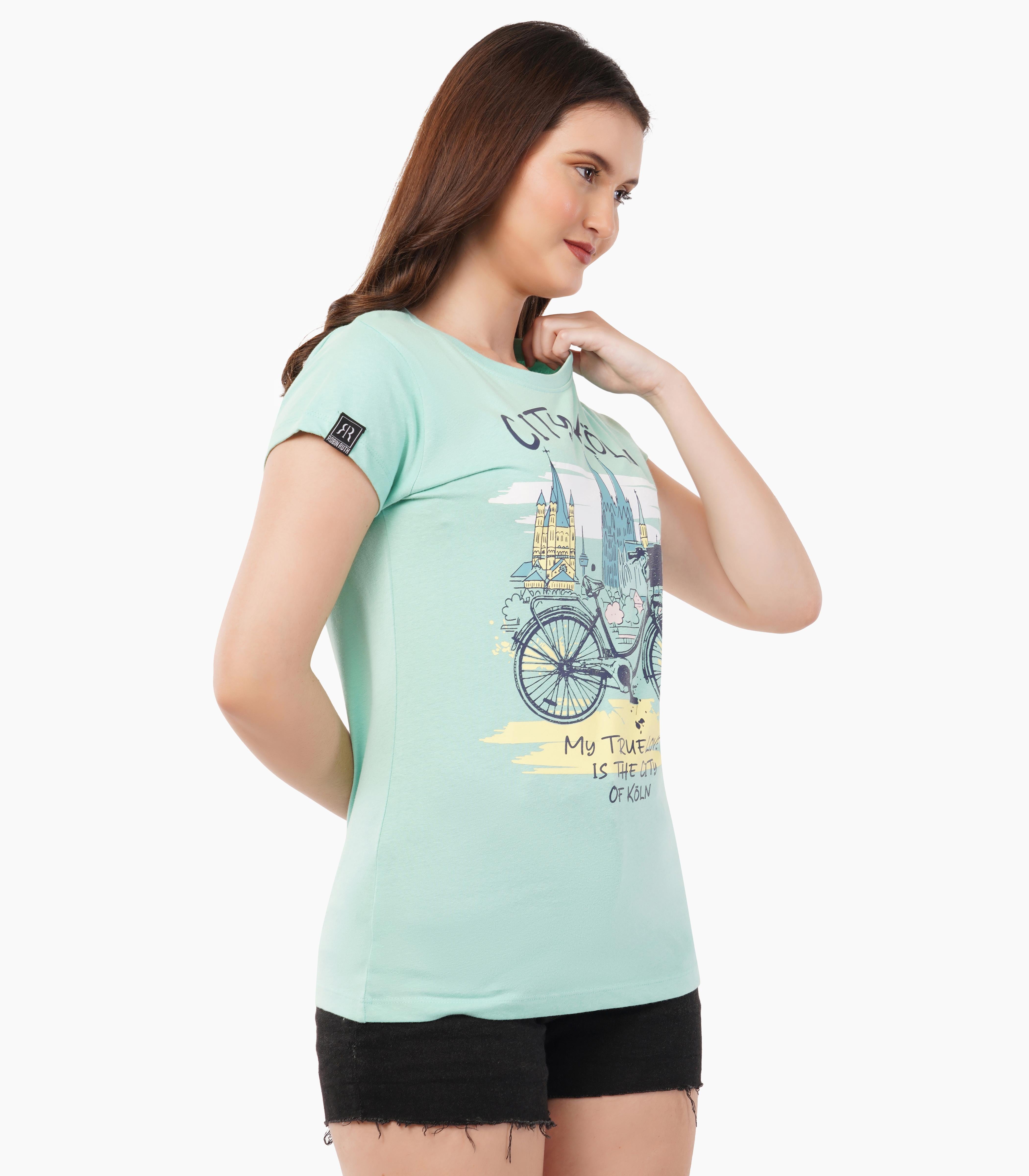 Köln Round neck T-Shirt Women-RRT417