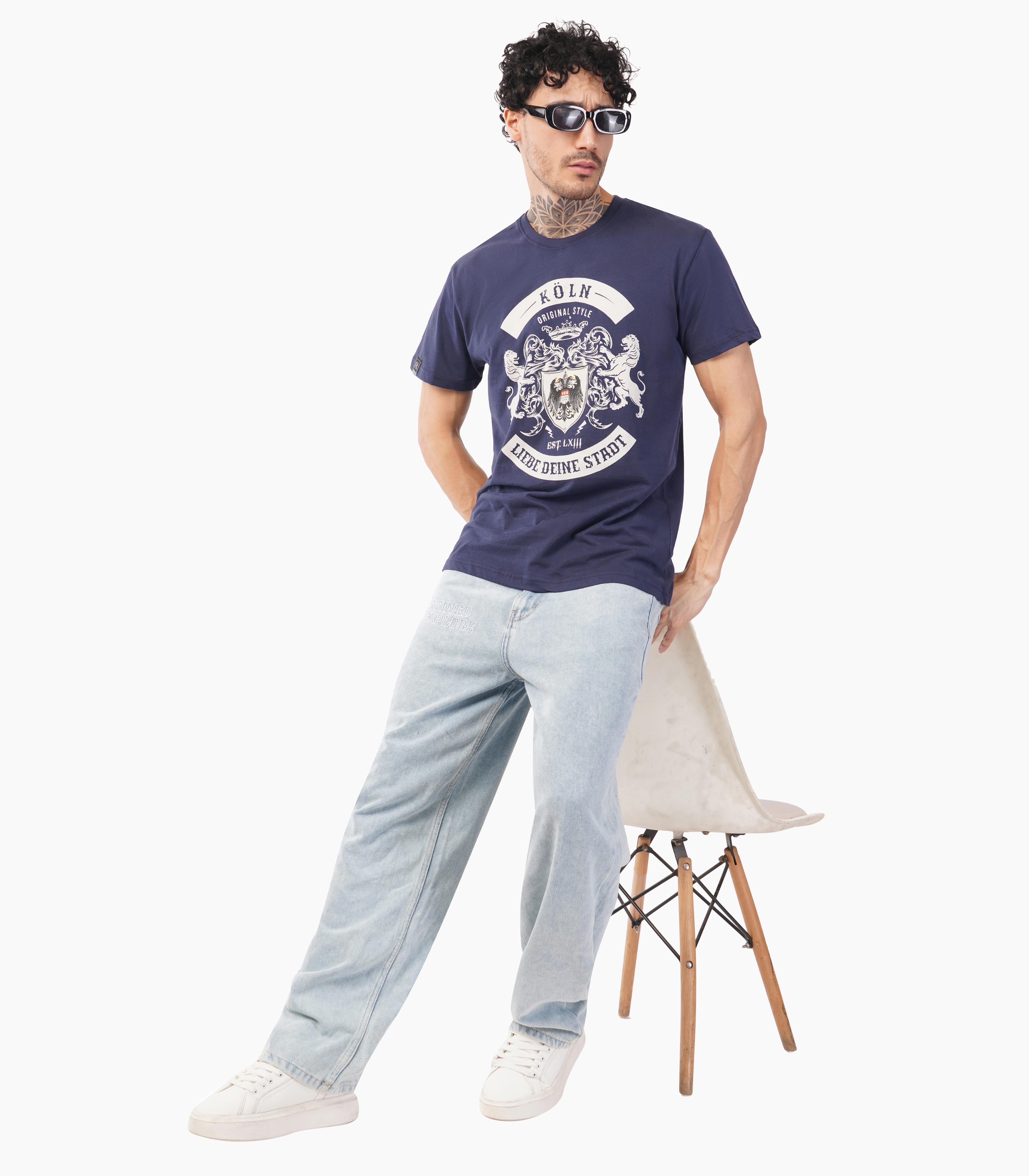 Köln Round neck T-Shirt Unisex-RRT419