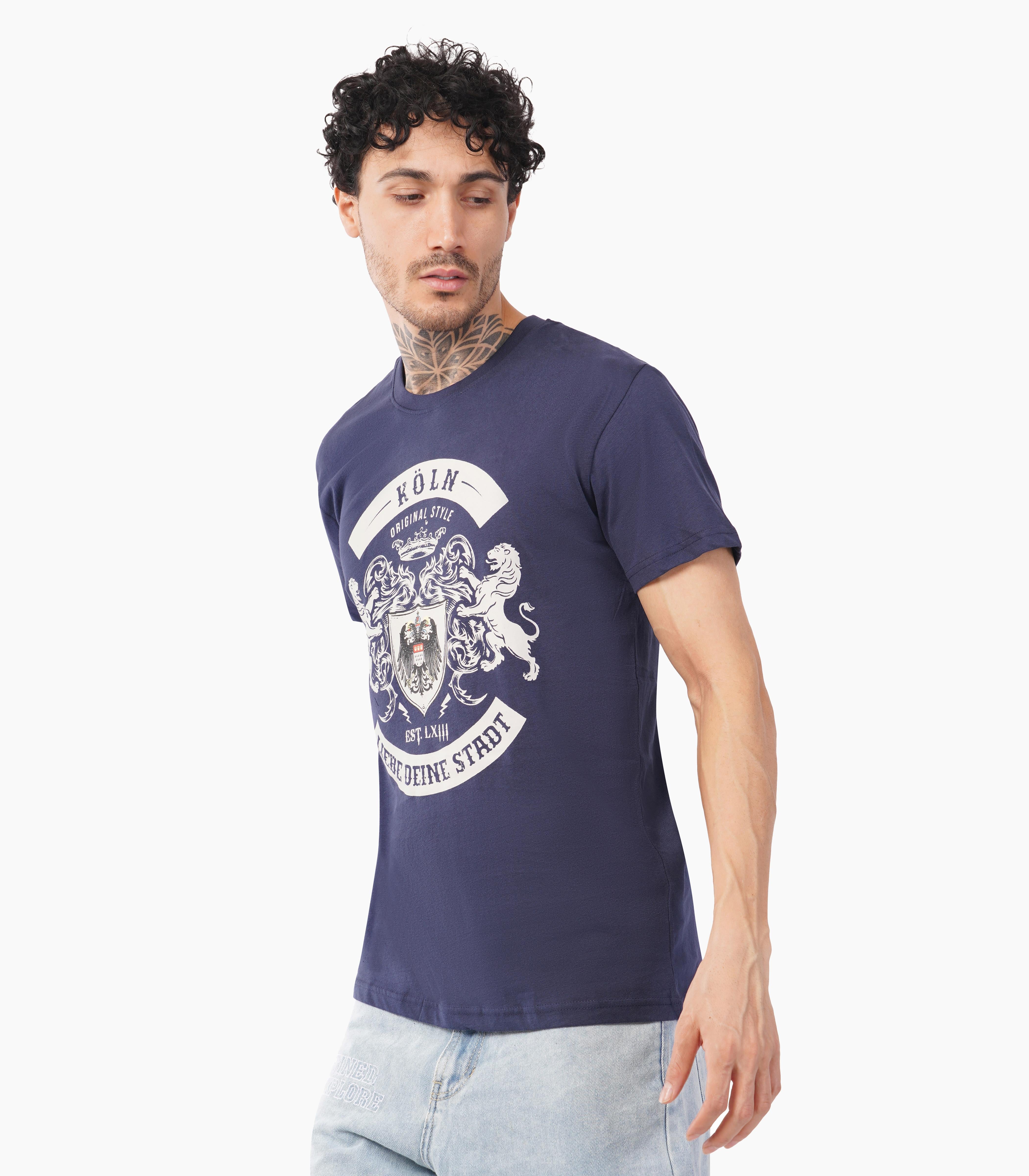 Köln Round neck T-Shirt Unisex-RRT419