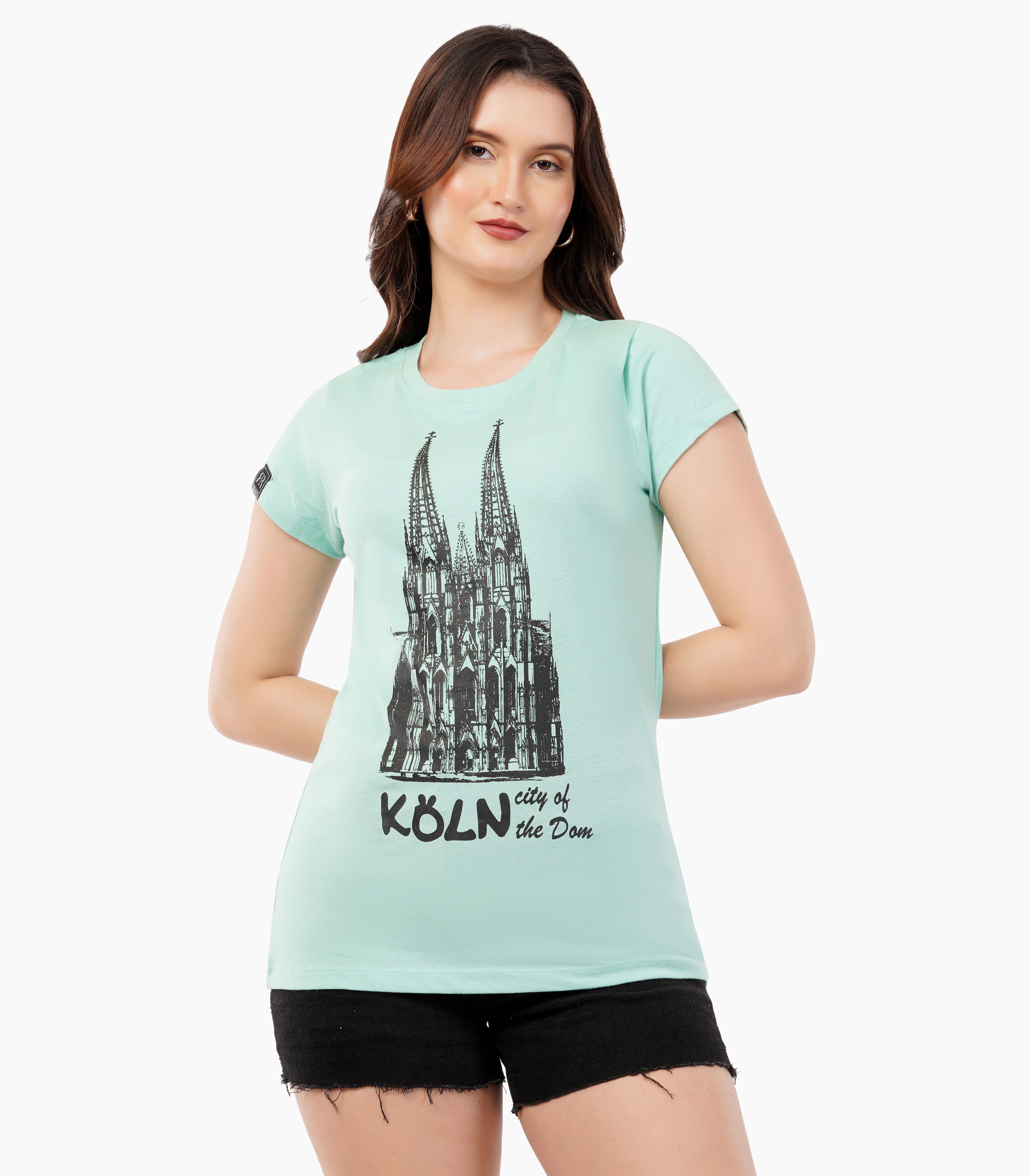 Köln Round neck T-Shirt Women-RRT430
