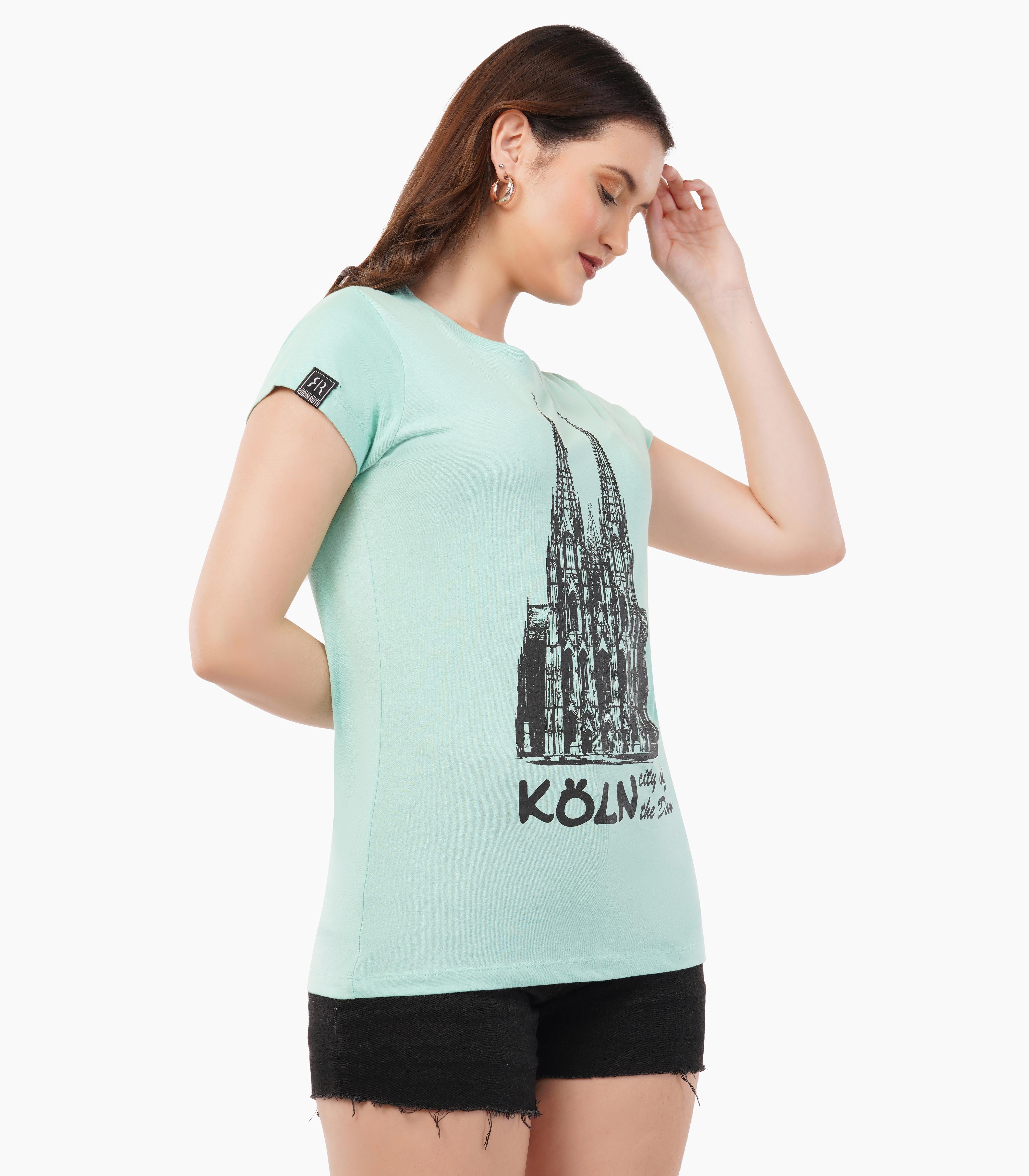 Köln Round neck T-Shirt Women-RRT430