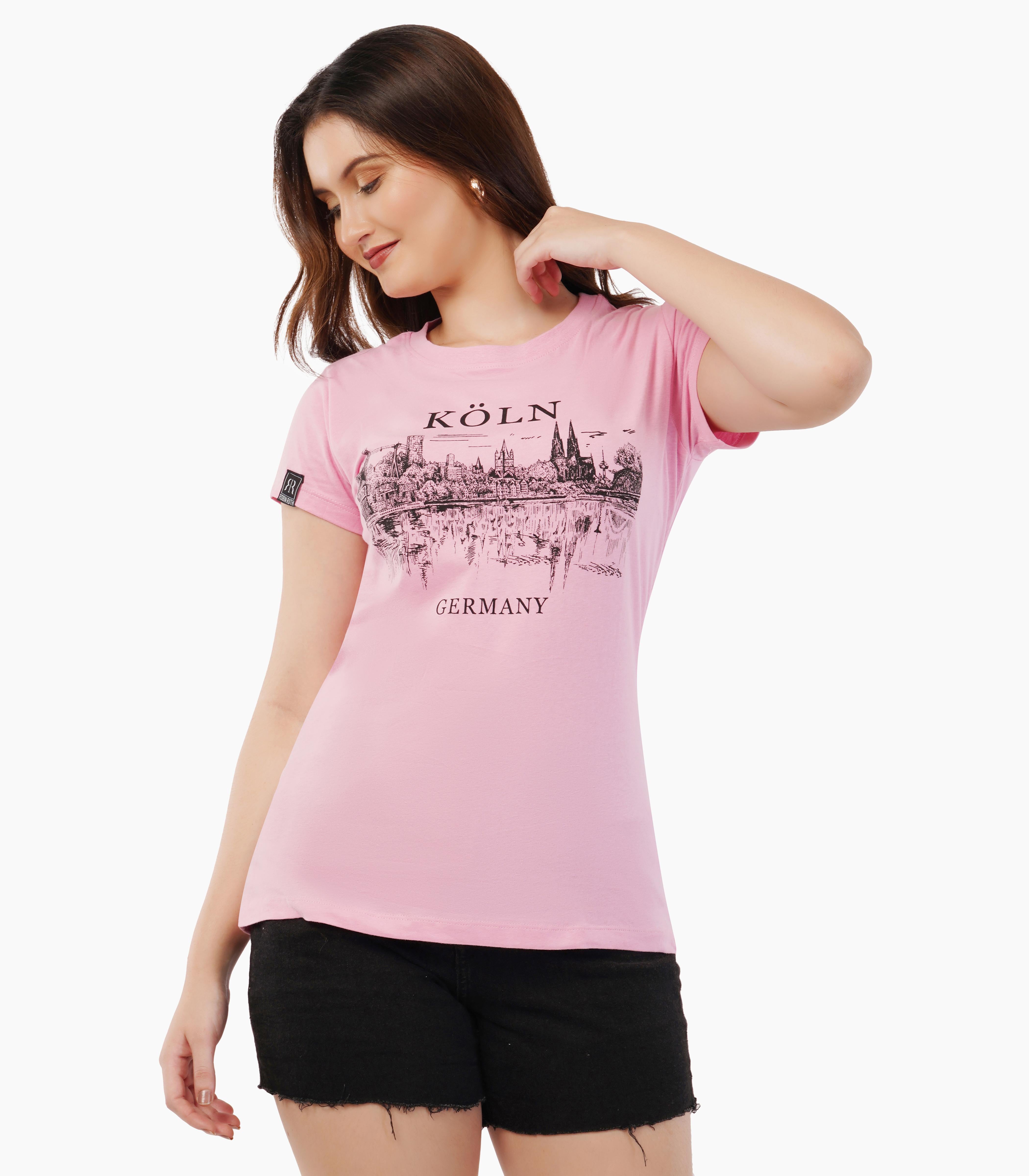 Köln Round neck T-Shirt Women-RRT439