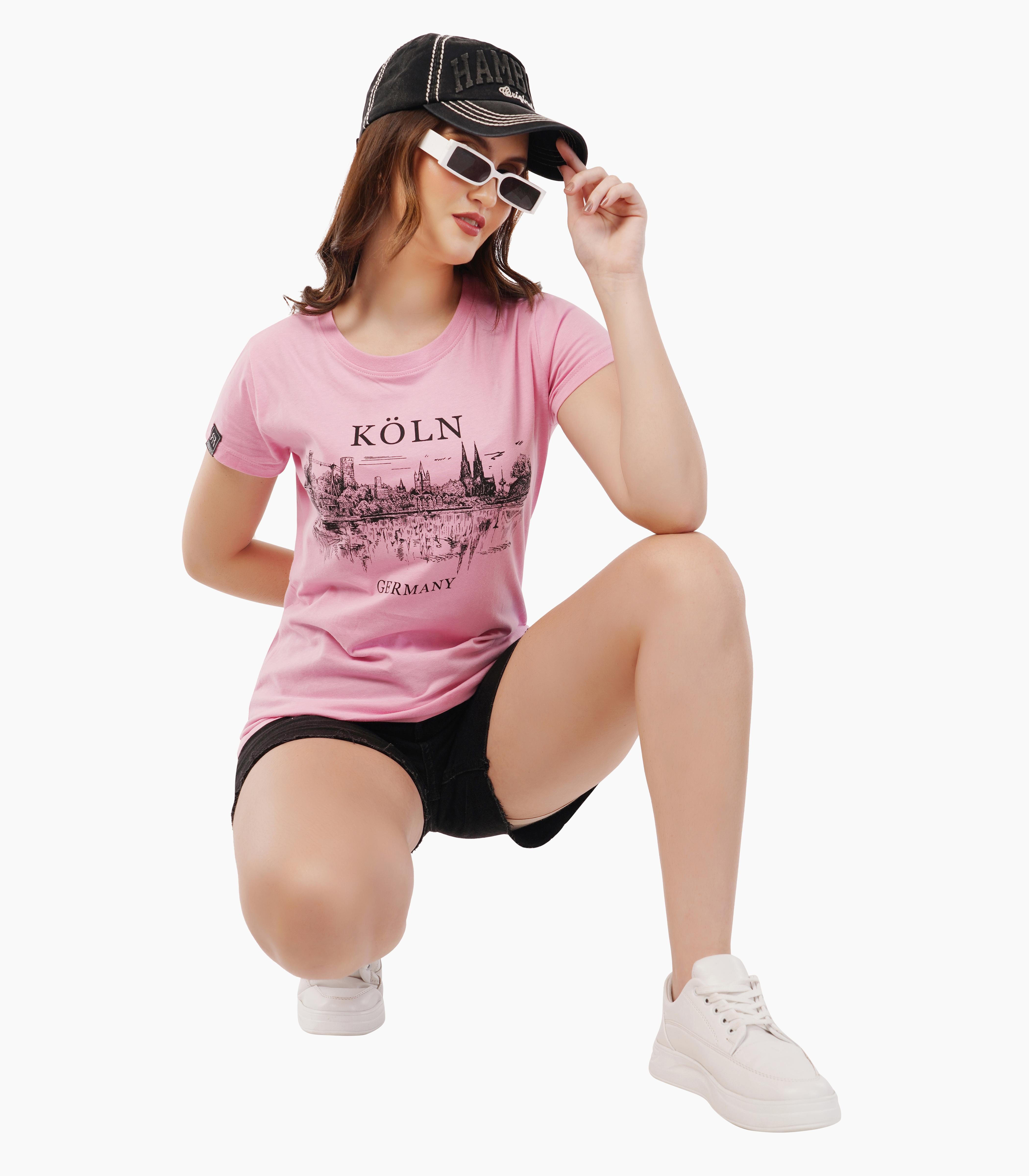 Köln Round neck T-Shirt Women-RRT439