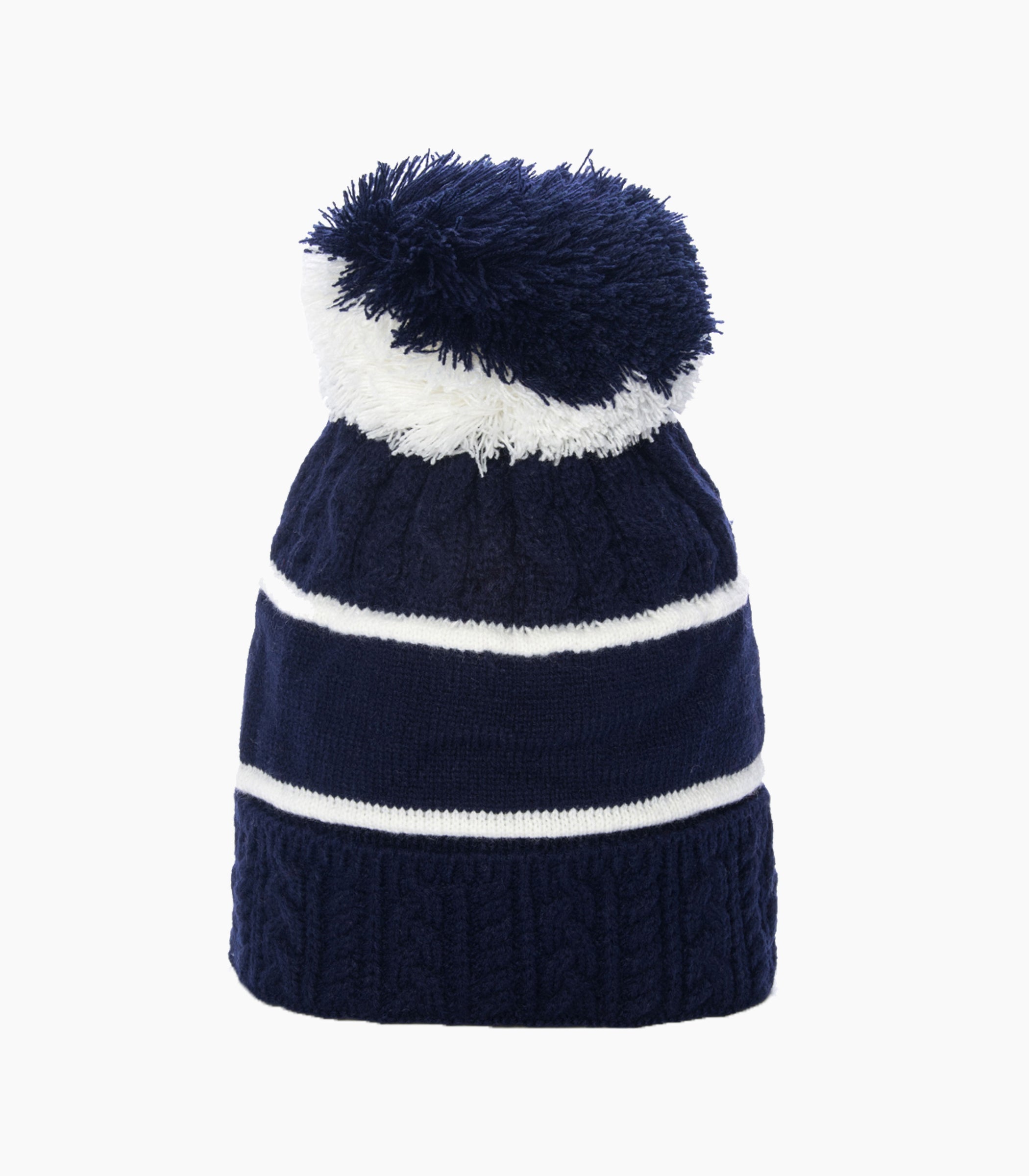 Neutral Winter Hat with Pompon - Robin Ruth