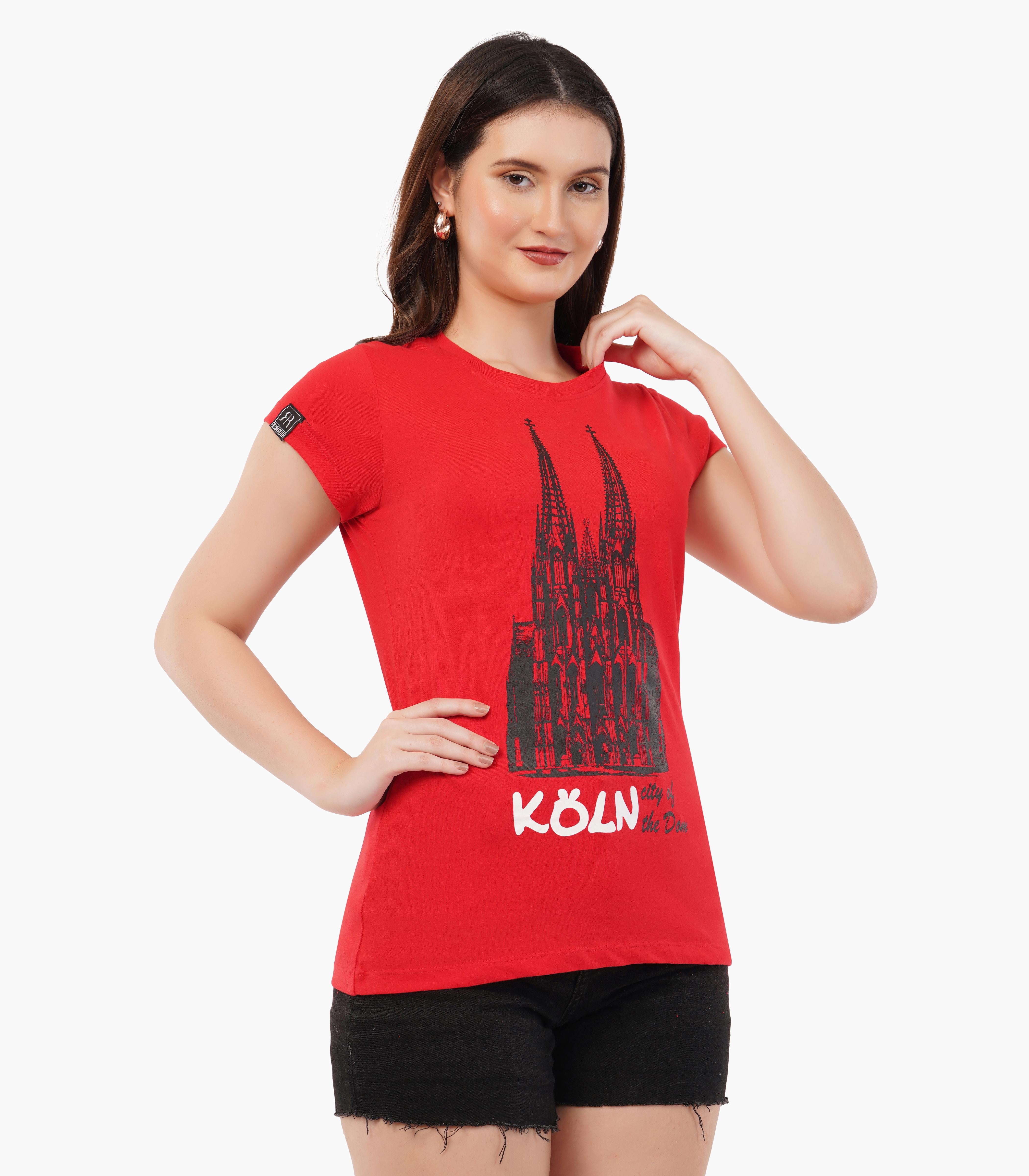 Köln Round neck T-Shirt Women-RRT431