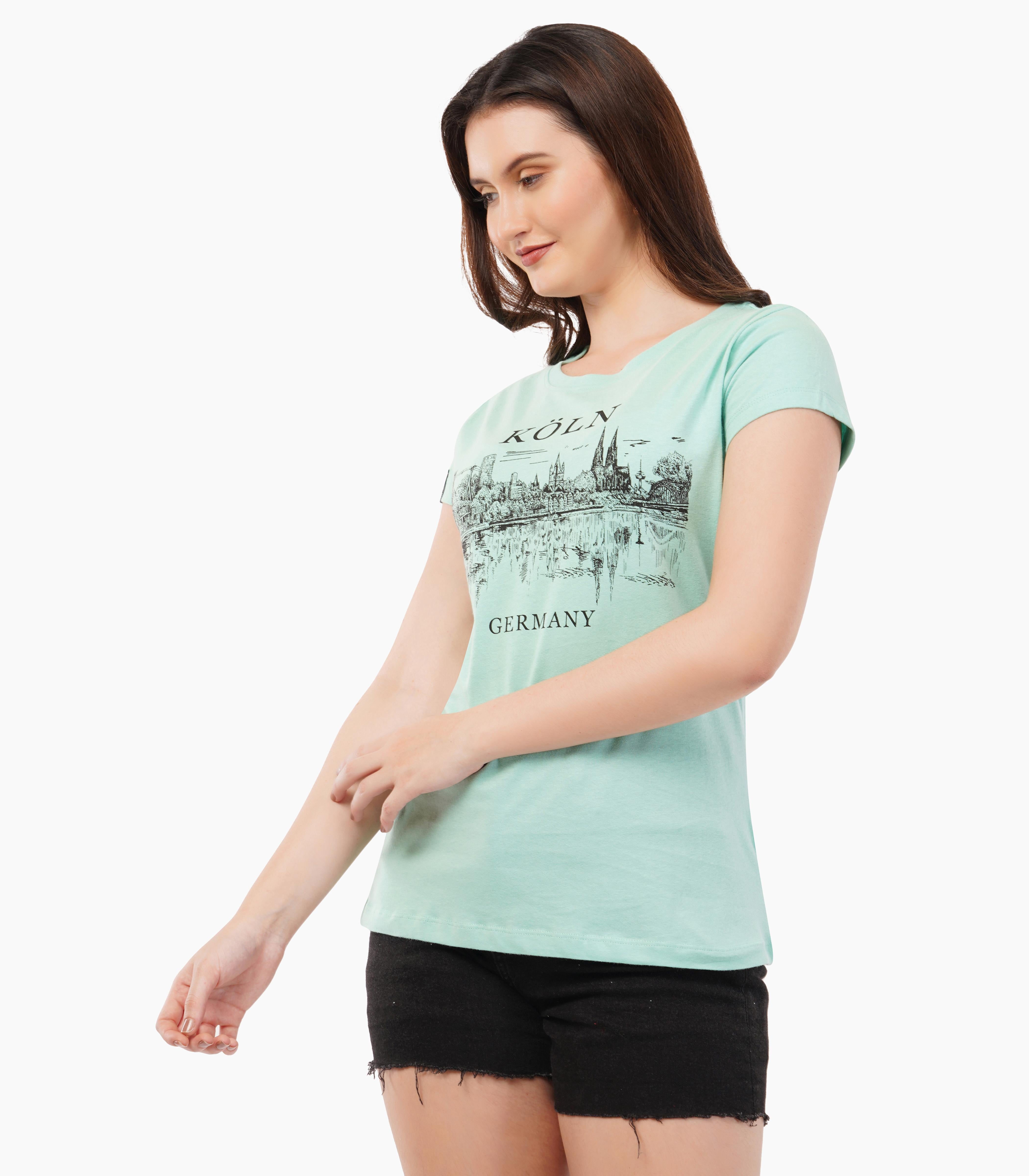 Köln Round neck T-Shirt Women-RRT440