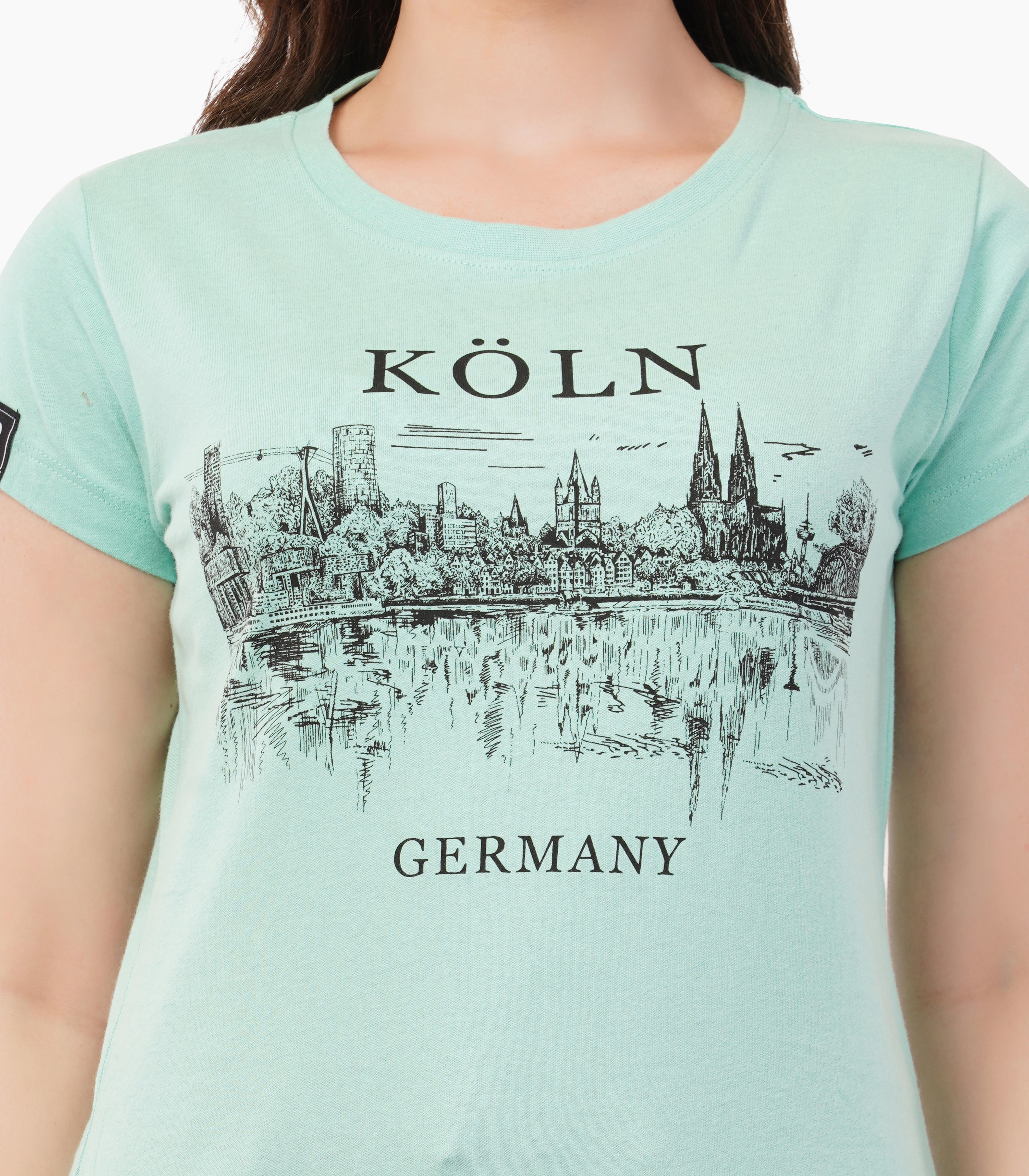 Köln Round neck T-Shirt Women-RRT440